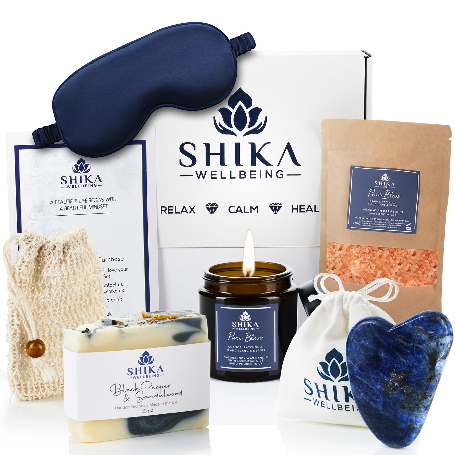 Image of the Shika Wellbeing Bliss Relaxation aromatherapy gift set for women